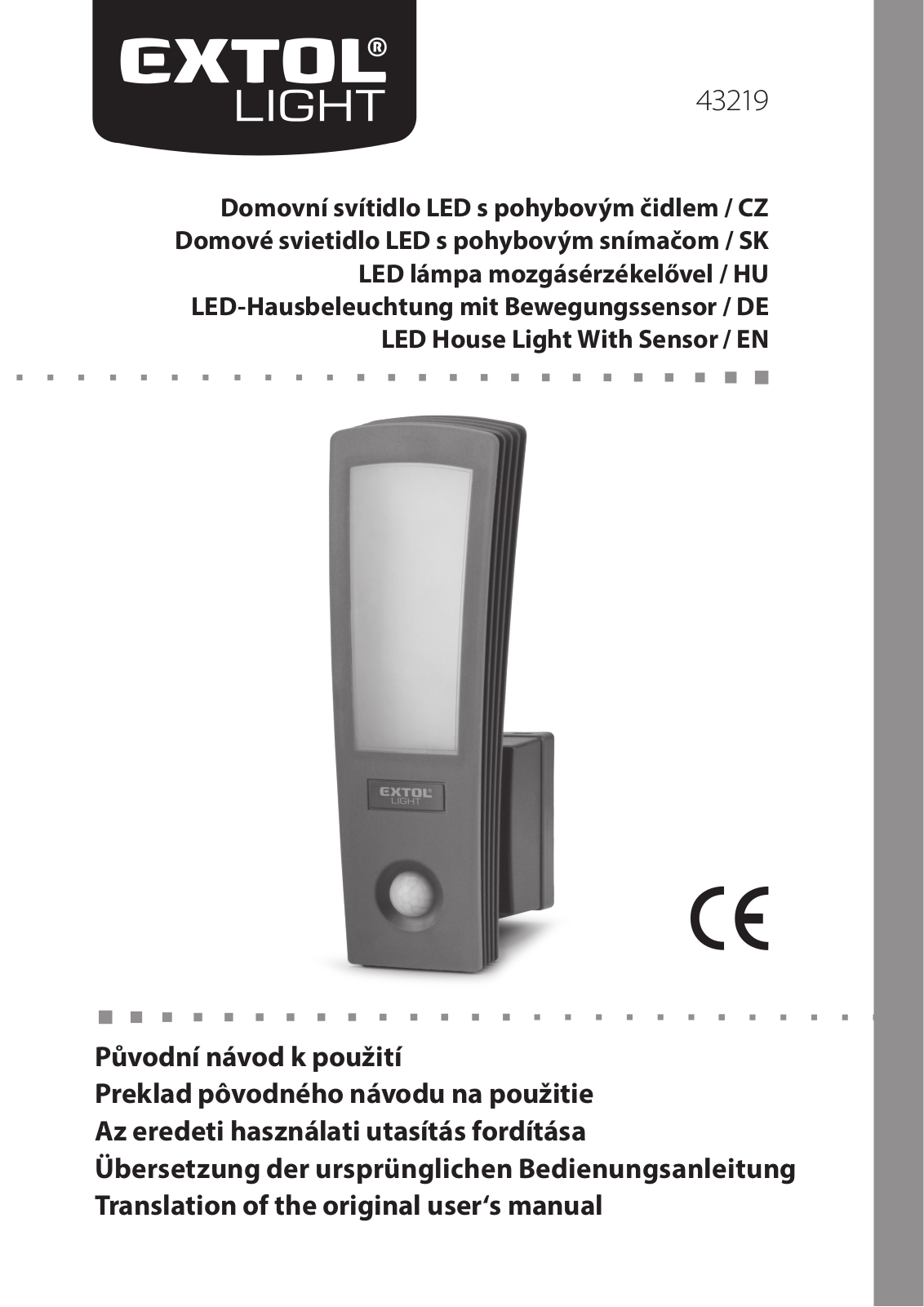 Extol Light 43219 User guide - ManualMachine.com
