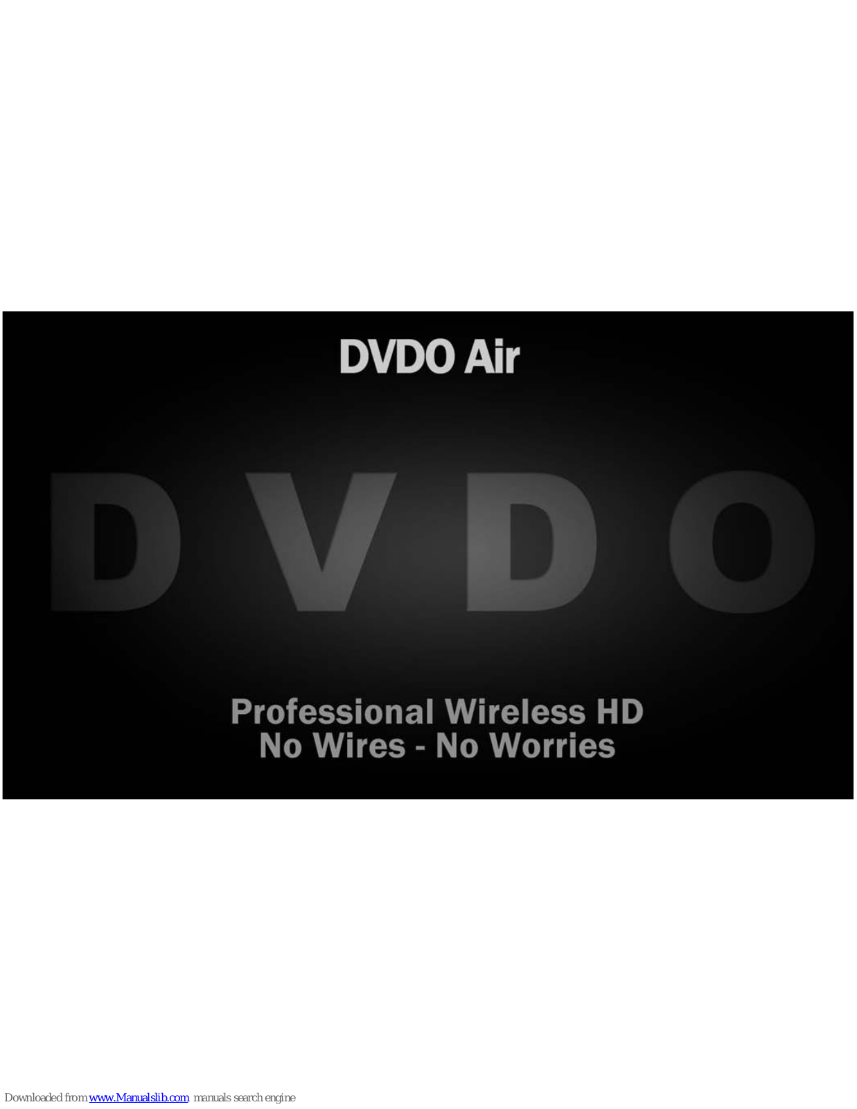 DVDO Air Quick Manual