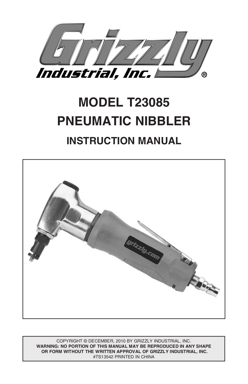 Grizzly T23085 User guide - ManualMachine.com