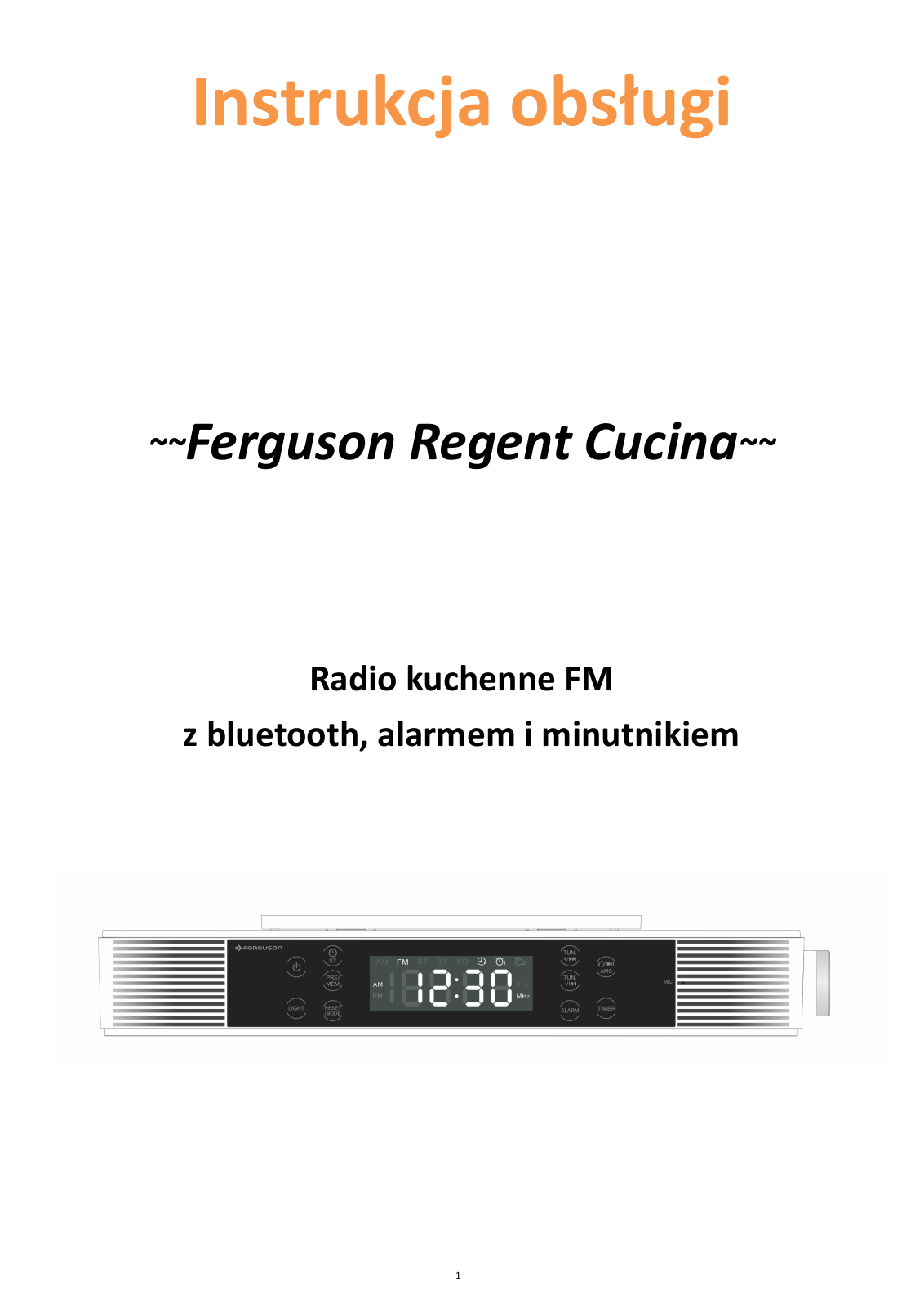 FERGUSON Regent Cucina User guide - ManualMachine.com