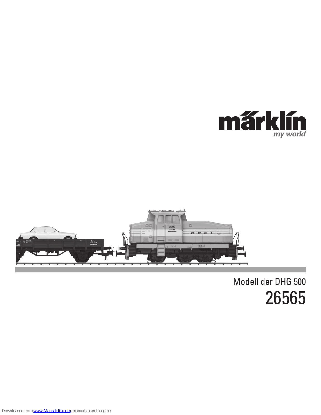 marklin 26565 Instruction Manual