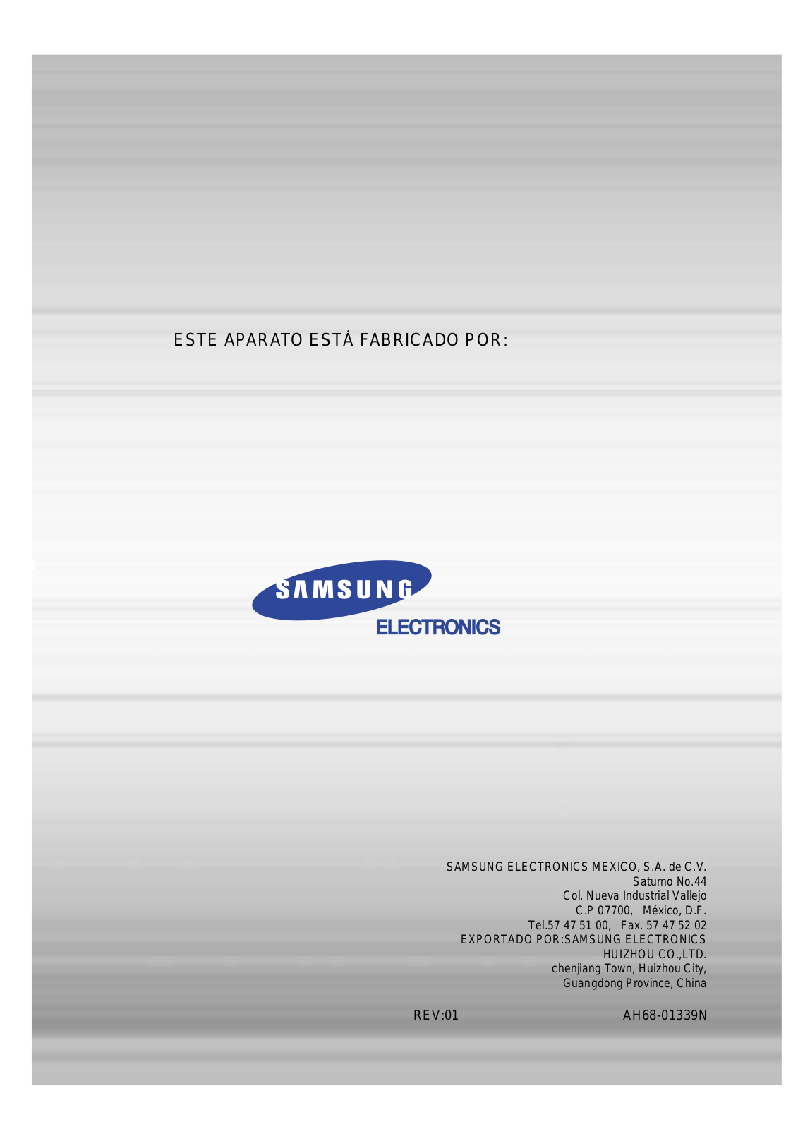 Samsung HT-DB120 Manual