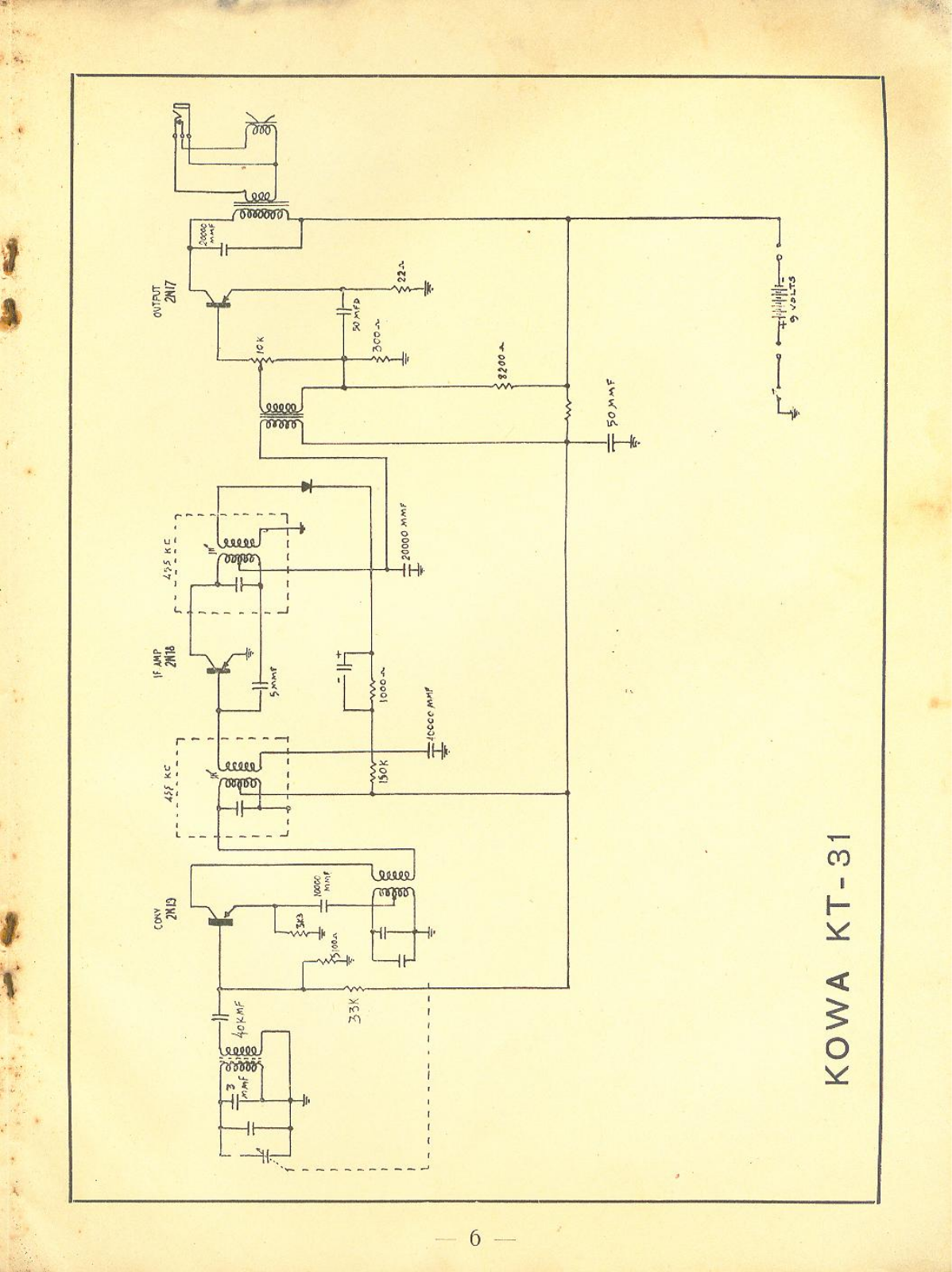 KOWA KT-31 Schematic