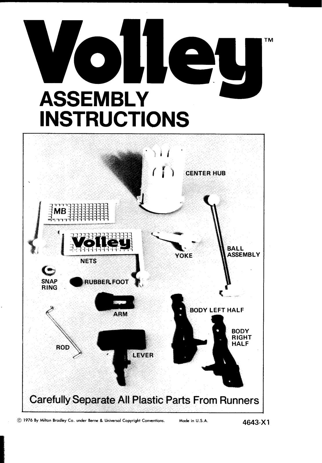 Hasbro VOLLEY User Manual