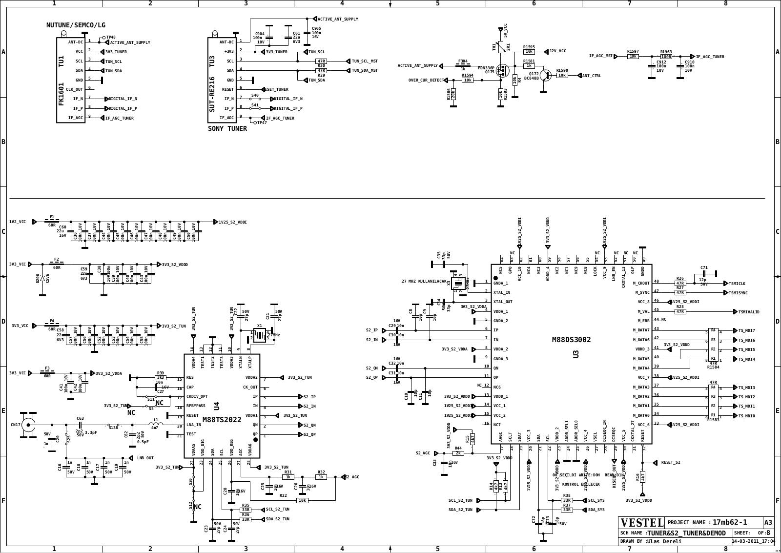 Vestel 17MB62-1 Schematic