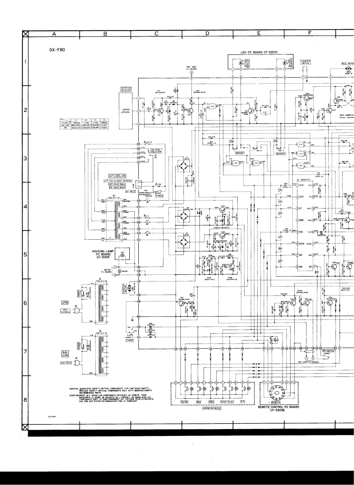 Akai GXF-80 Schematic