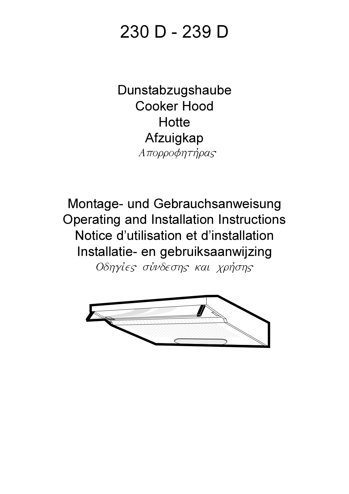 AEG 239D-W, 239D-M, 230D-W-UEB, 239D-D User Manual