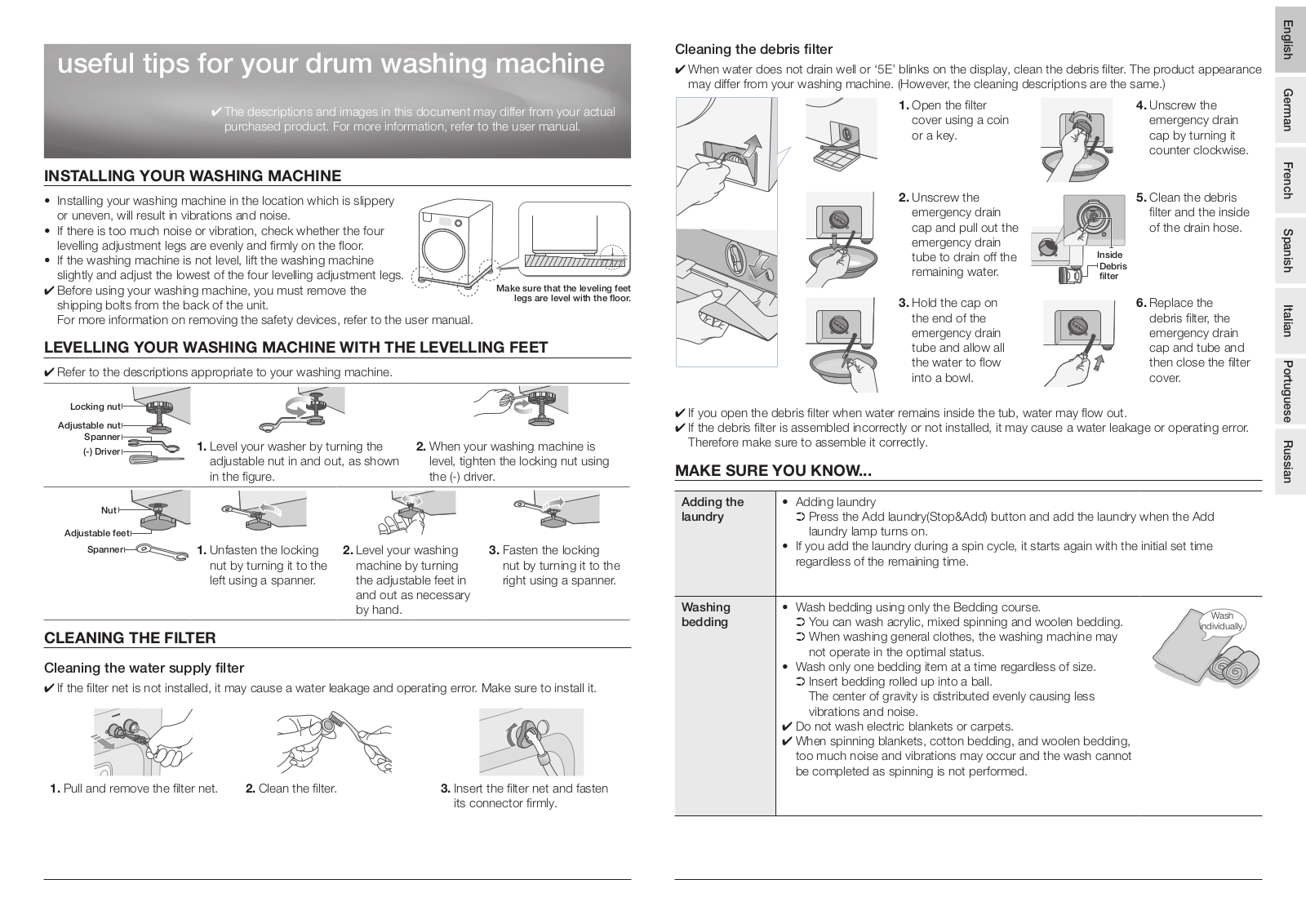 SAMSUNG WF8690 User Manual