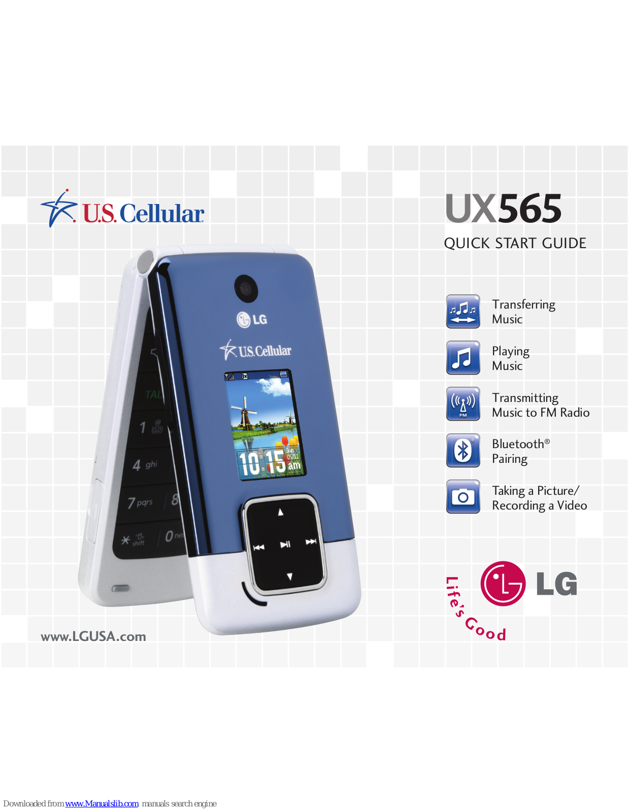 LG U.S. Cellular UX565, UX565b Quick Start Manual