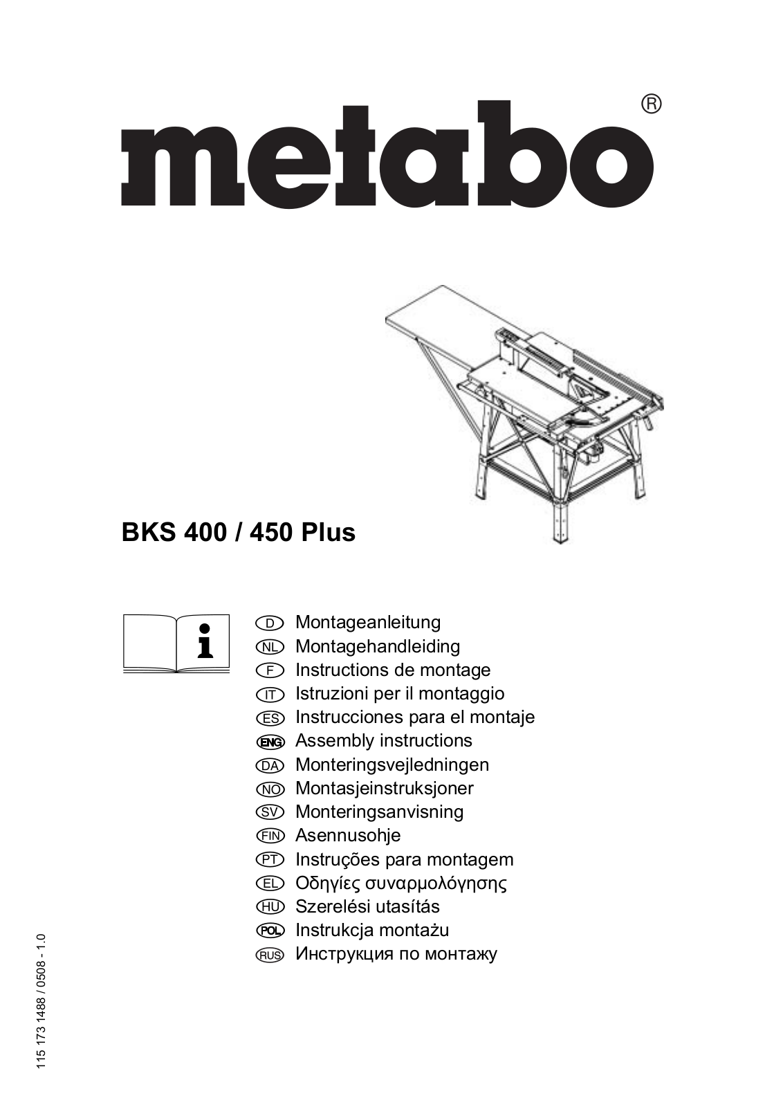 Metabo BKS 450 Plus User guide - ManualMachine.com