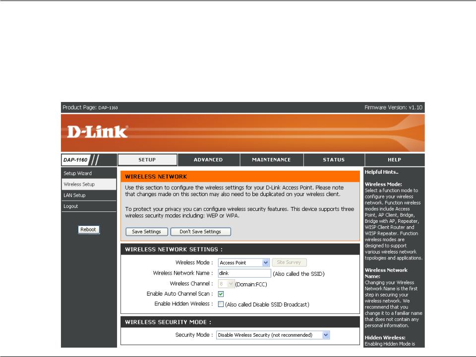 D-LINK DAP-1160 User Manual