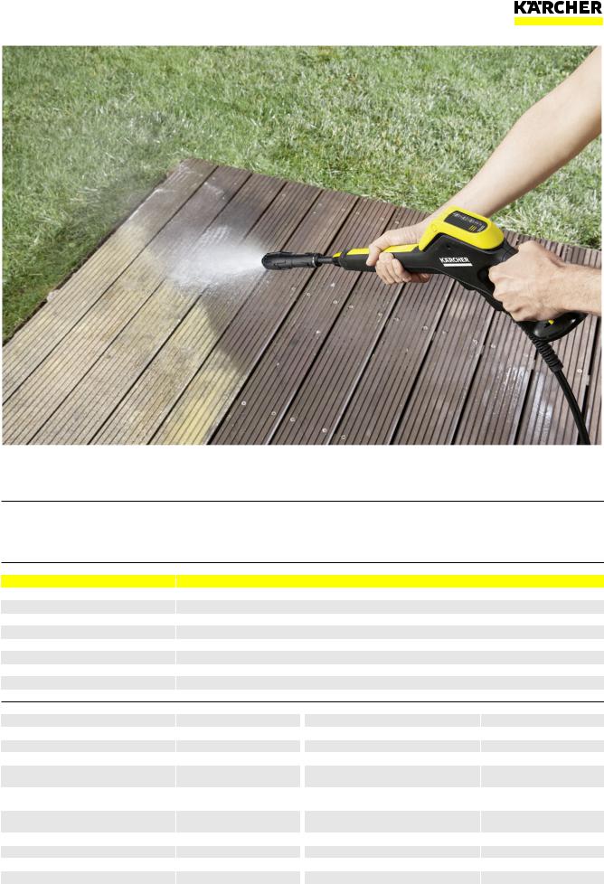 Karcher K 4 POWER CONTROL Datasheet