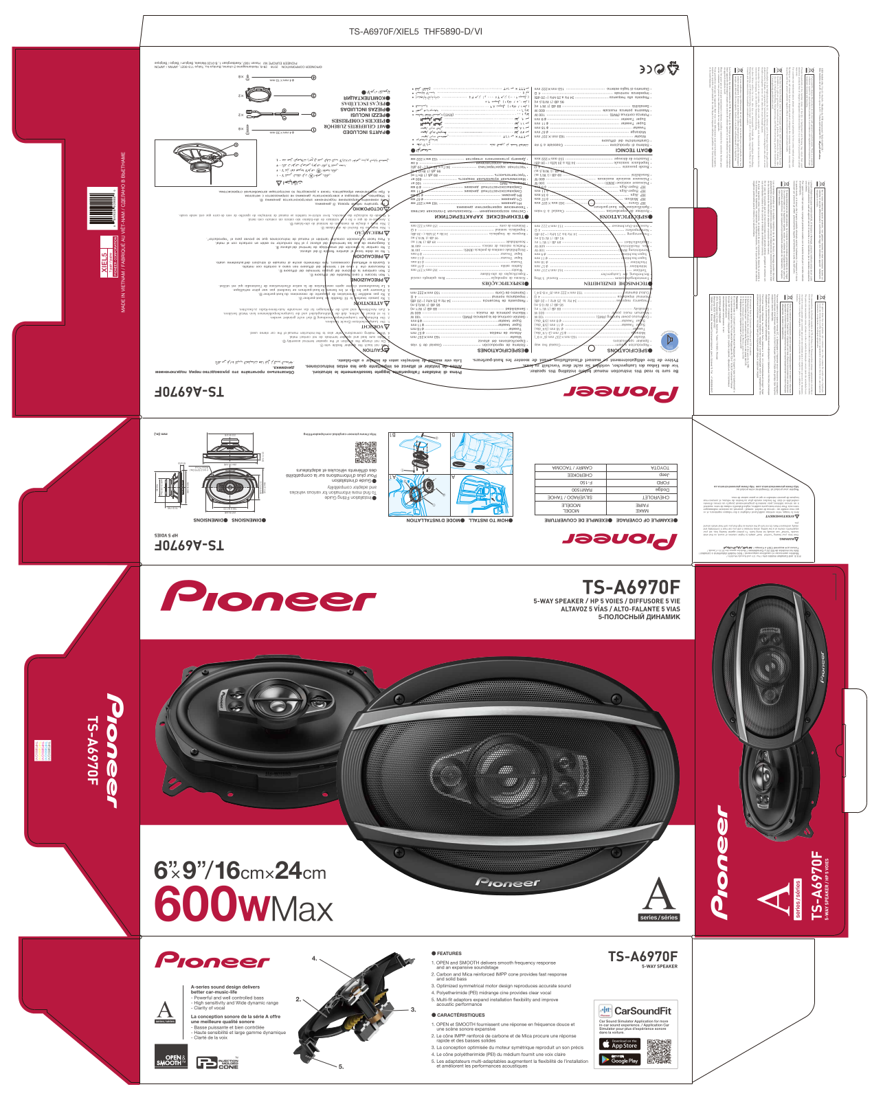 Pioneer TS-A6970F User Manual