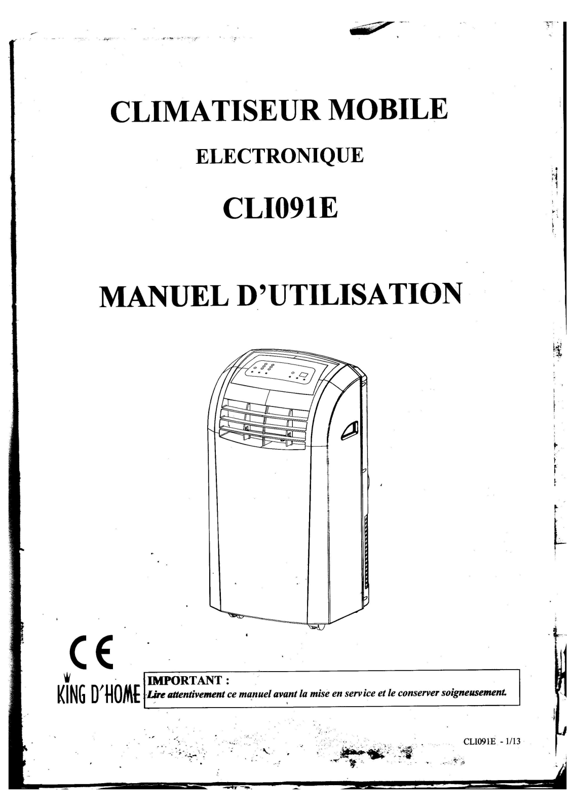 KING D'HOME CL090E User Manual