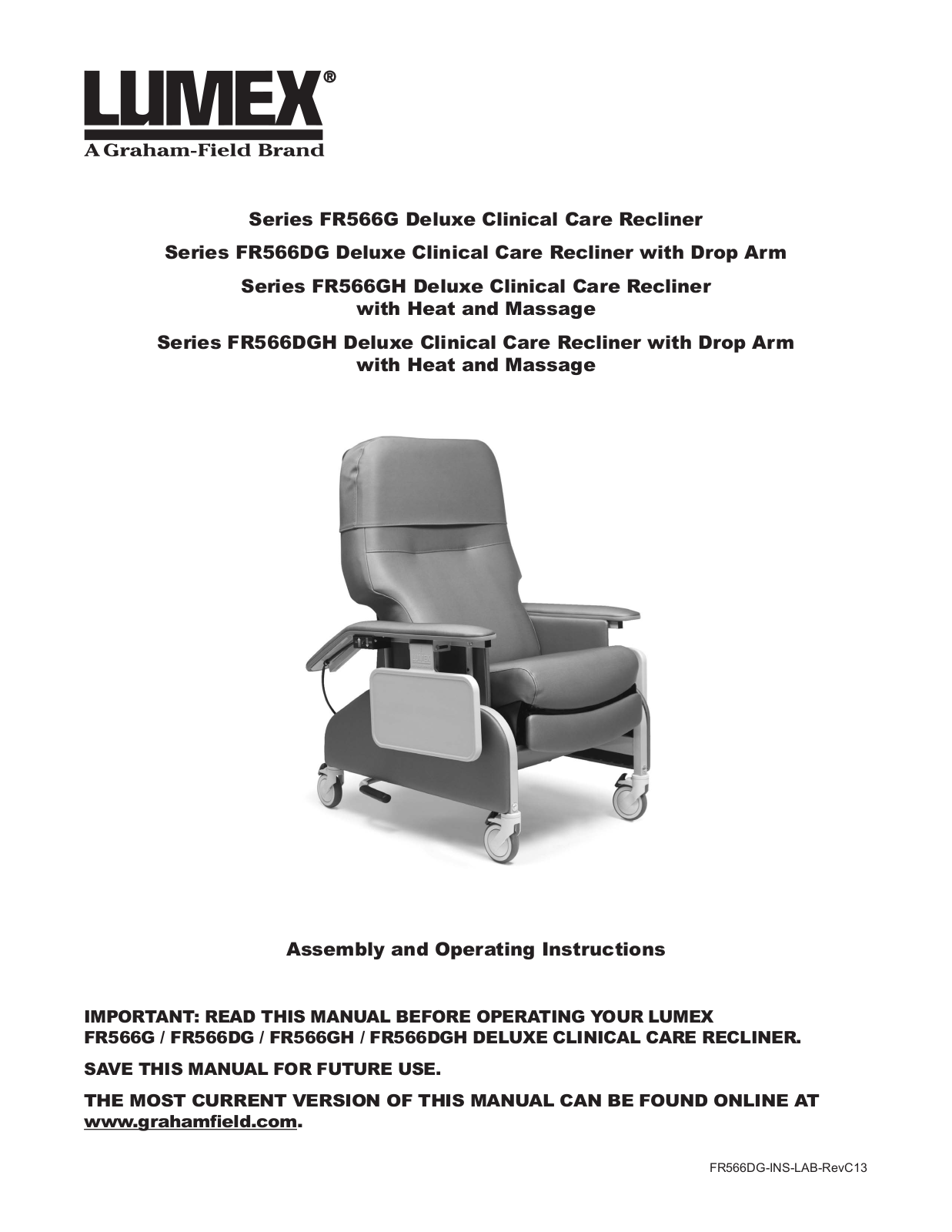 Graham Field fr566g User Manual