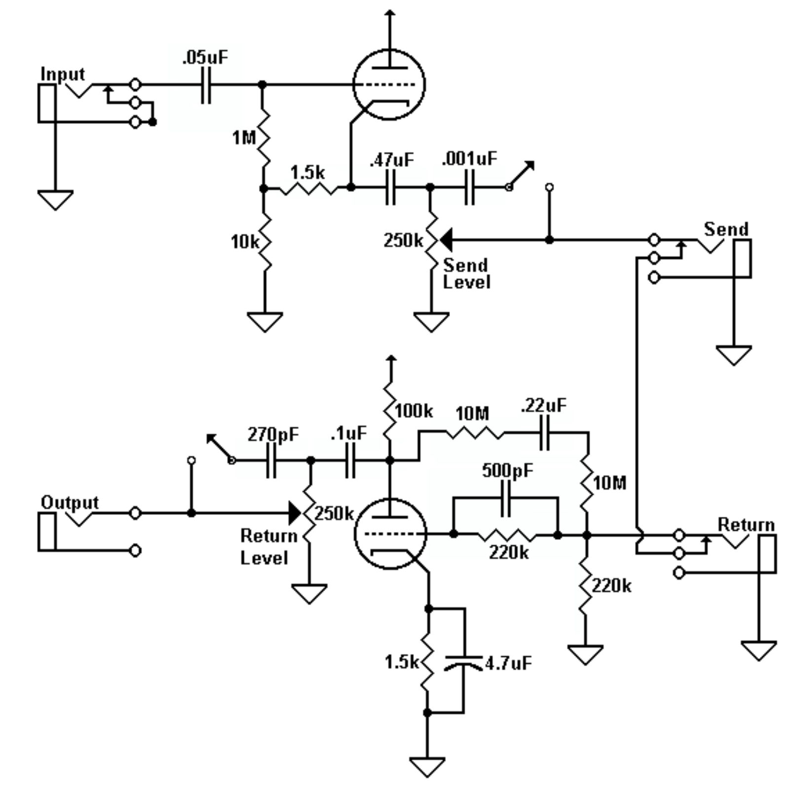 Dumble dumbleator schematic