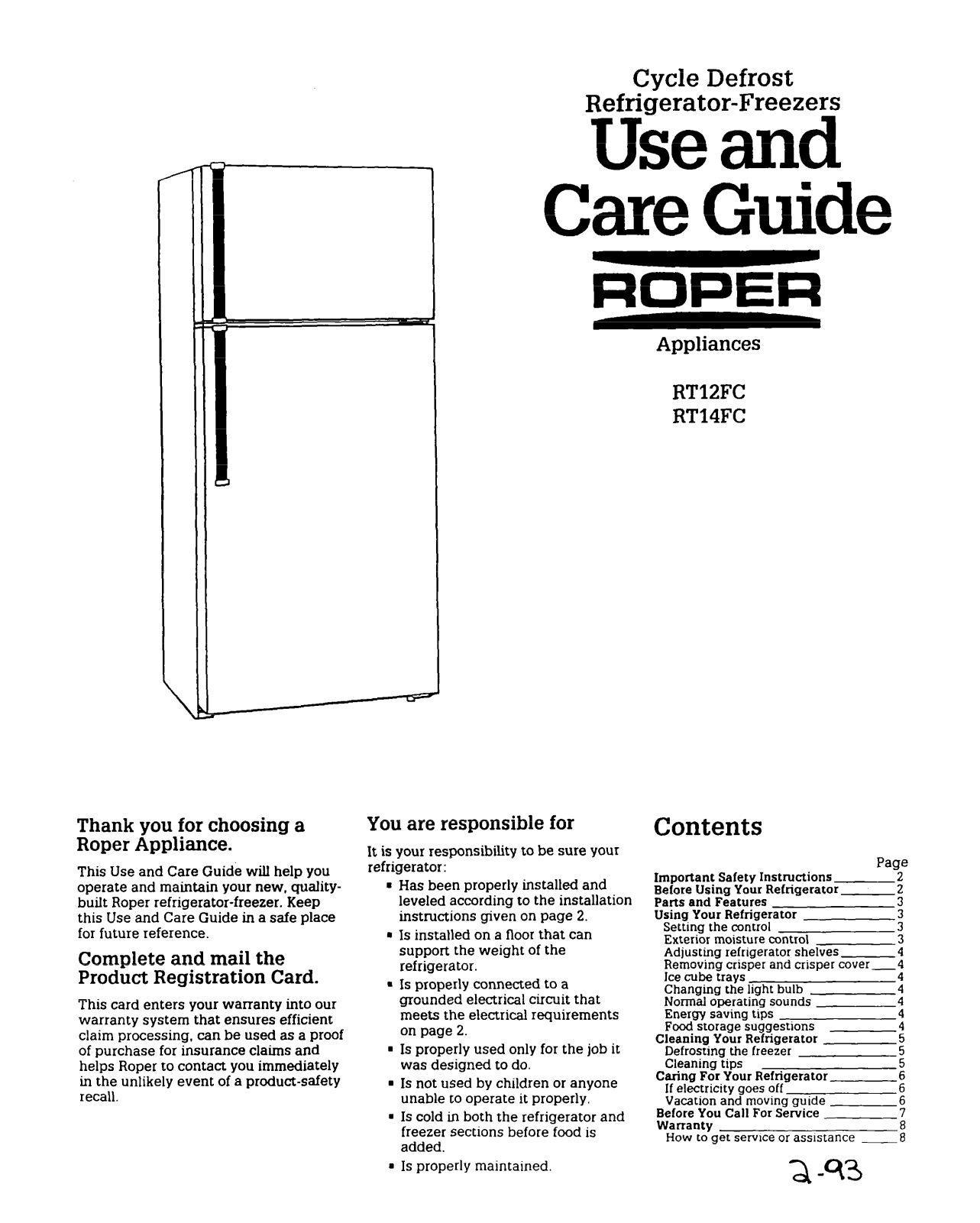 Whirlpool RT14FC User Manual - ManualMachine.com