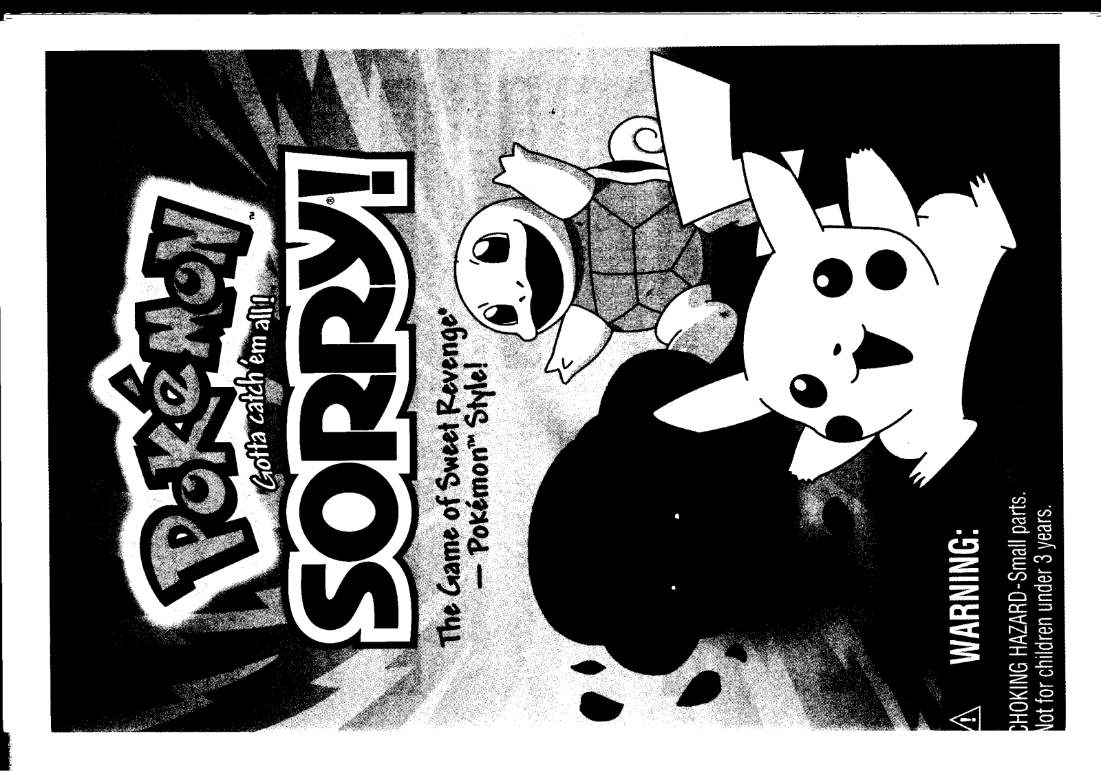 Hasbro POKEMON SORRY User Manual