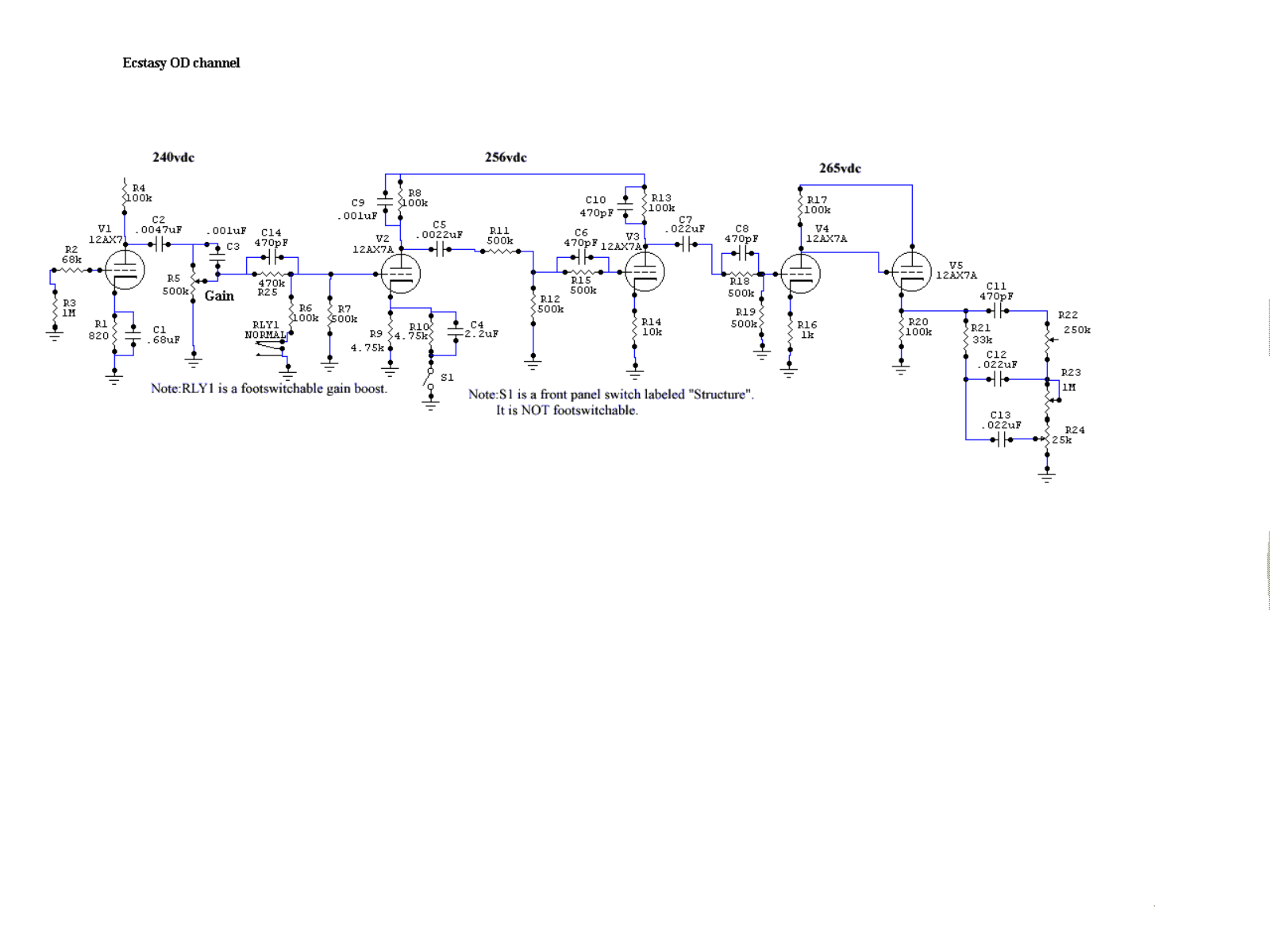 Bogner ecstacy schematic - ManualMachine.com