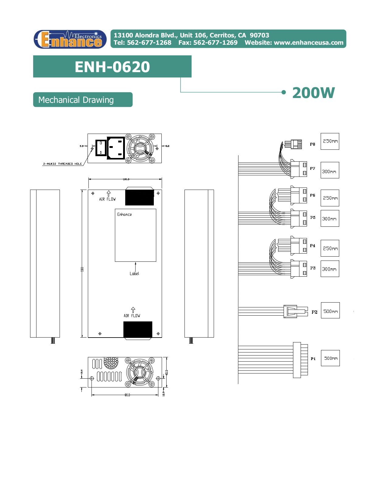 Enhance ENH-0620 MECHANICAL DRAWING