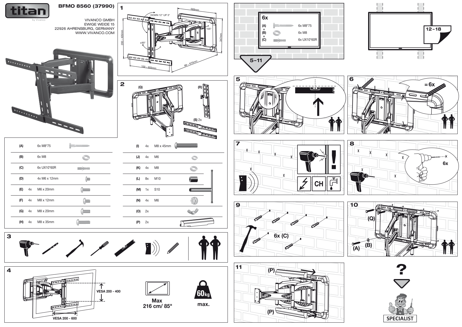 Vivanco Titan BFMO 8560 operation manual
