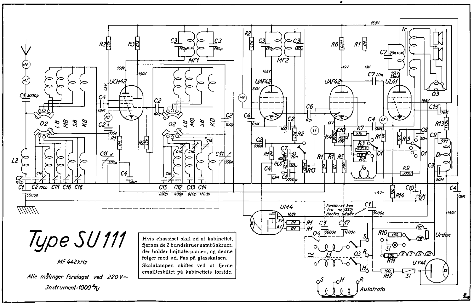 Arako Super SU111 Schematic