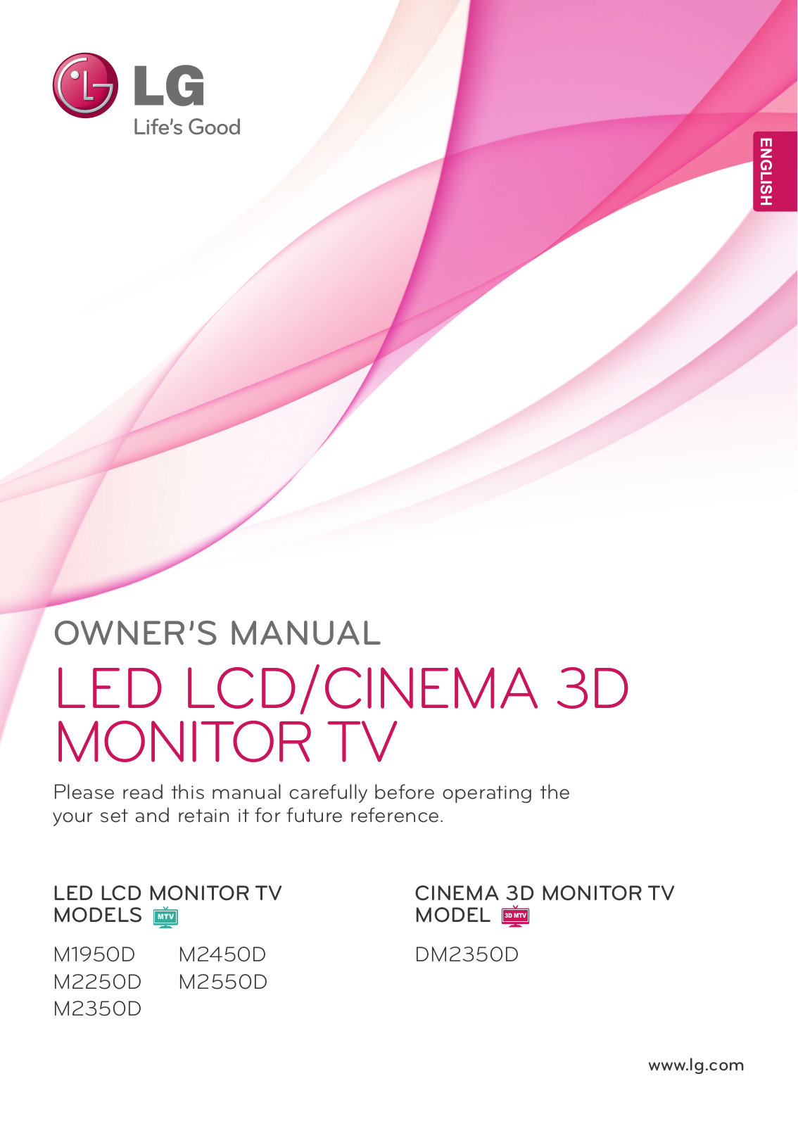 LG M2450D-PZ, M2250D-PZ Owner's Manual