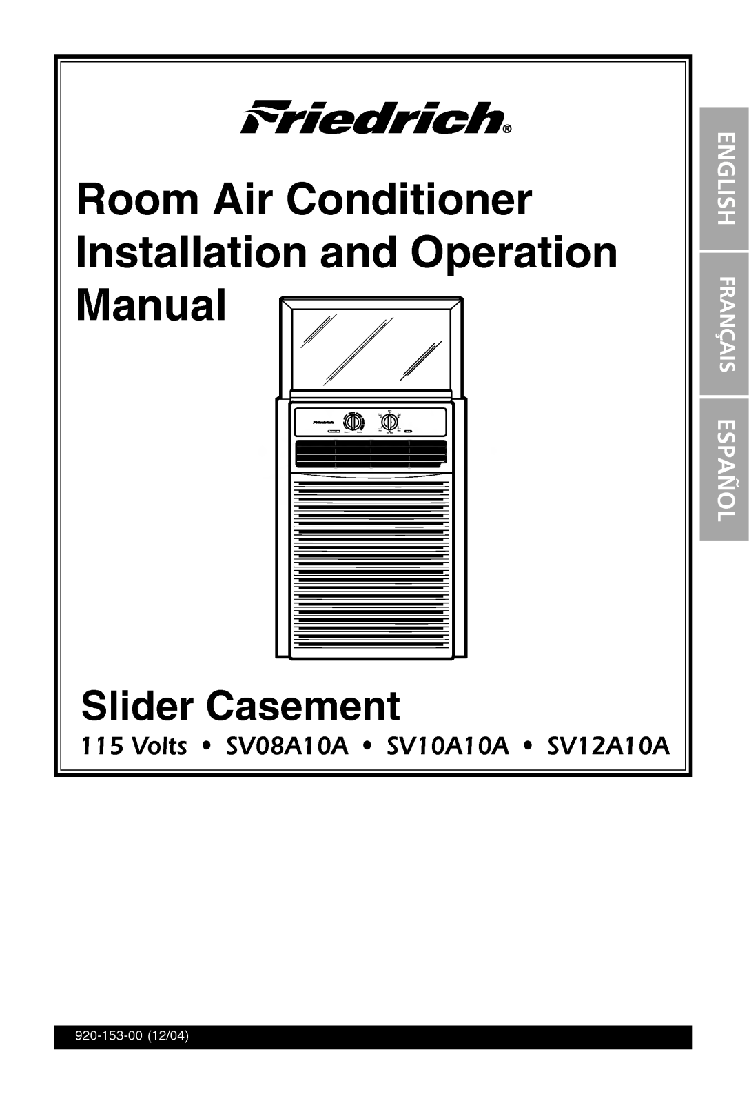 LG SV12A10A, SV10A10A User Manual