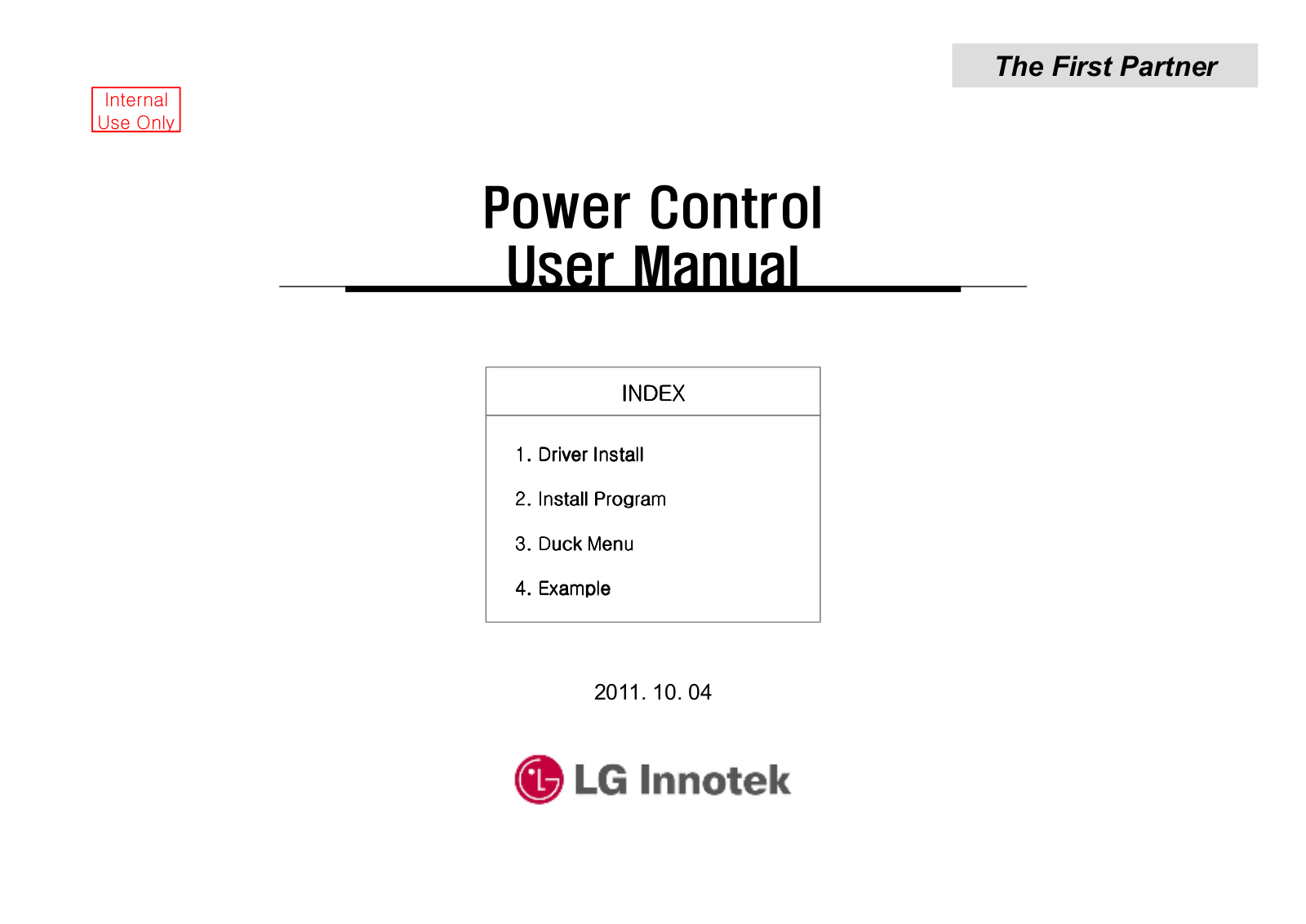 LG Innotek TWFMKB304D User Manual