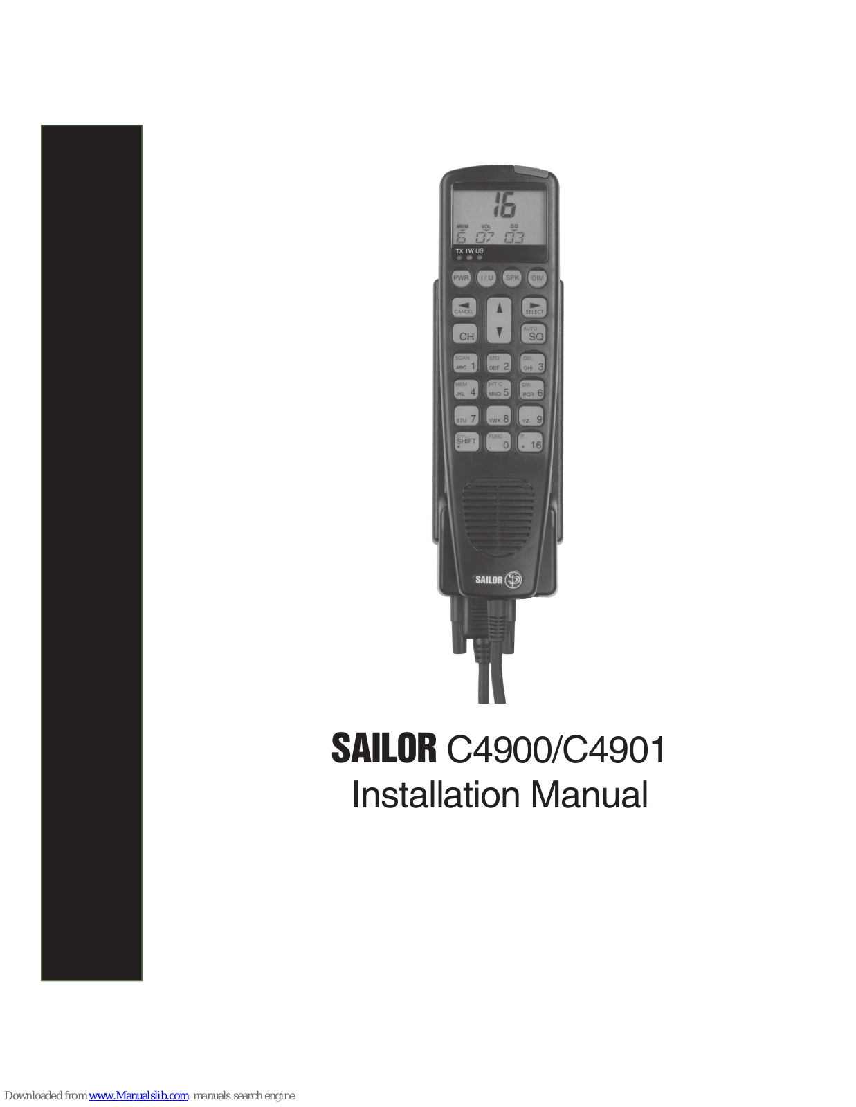 Sailor C4900, C4901 Installation Manual