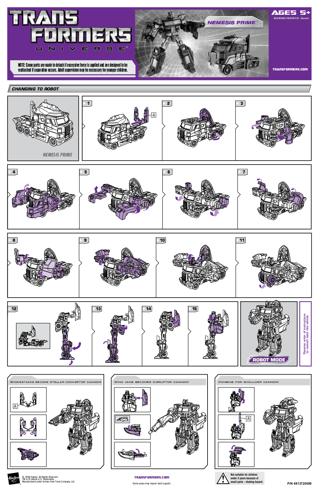 Hasbro 83970, 83960 User Manual