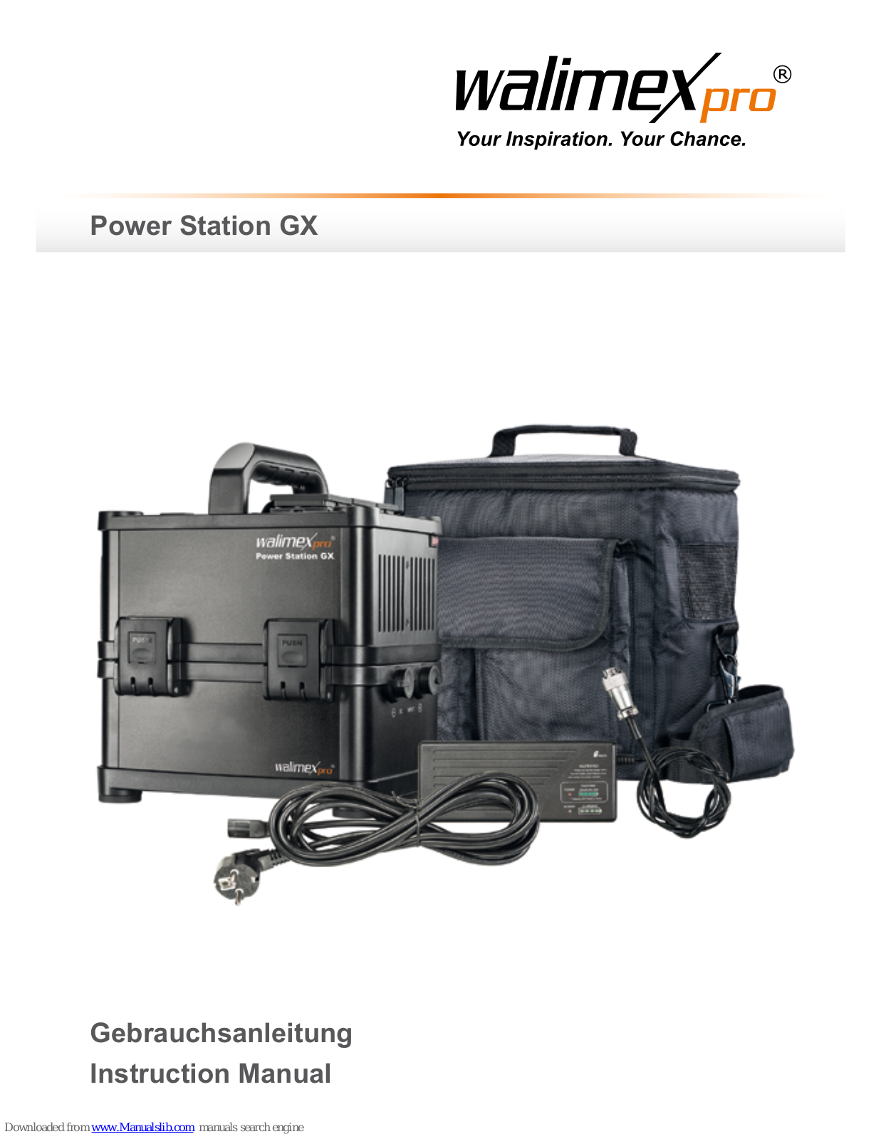 walimex power station gx Instruction Manual