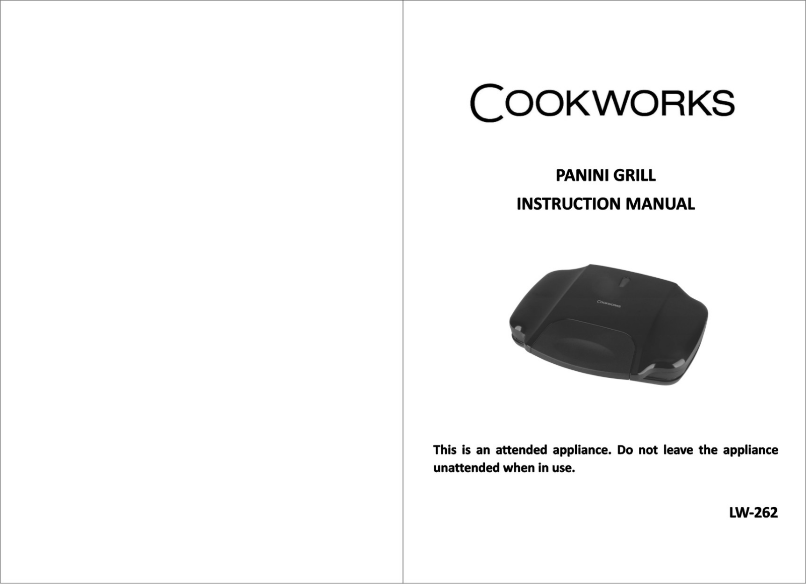 Cookworks LW-262 Instruction manual