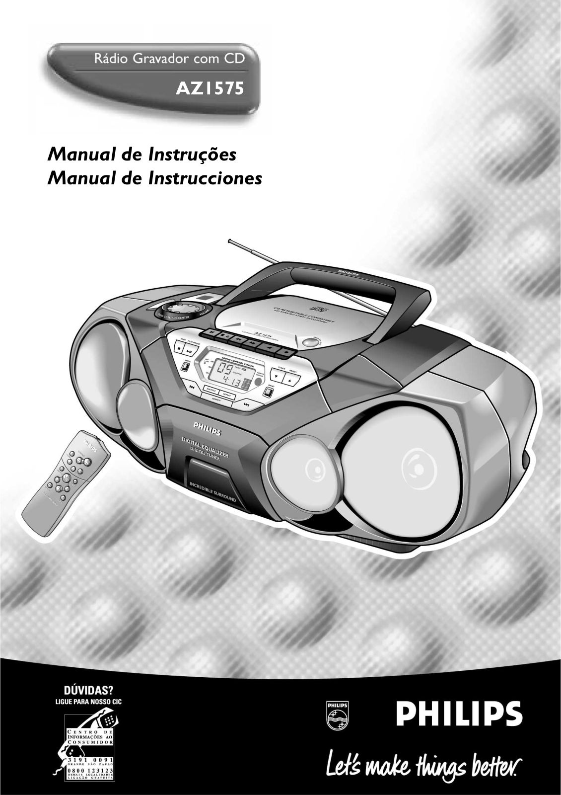 Philips AZ1575 User Manual