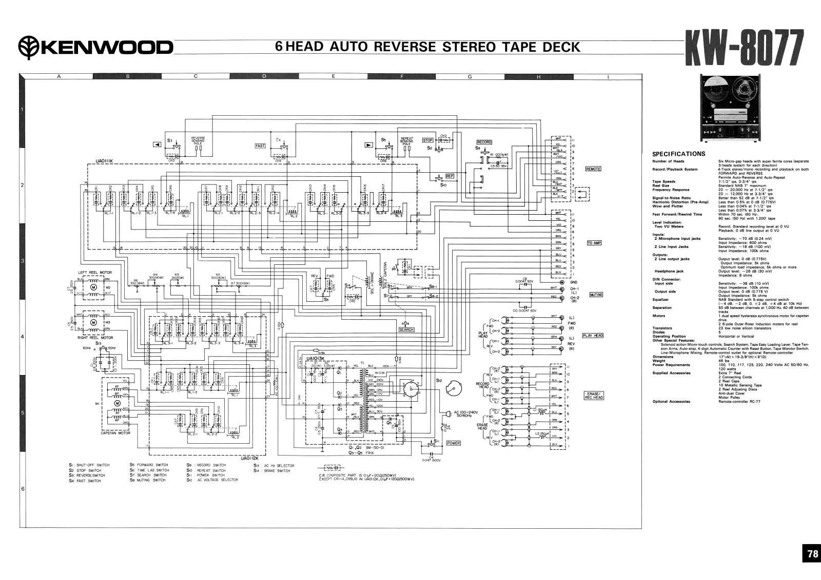 Kenwood KW-8077 Service Manual