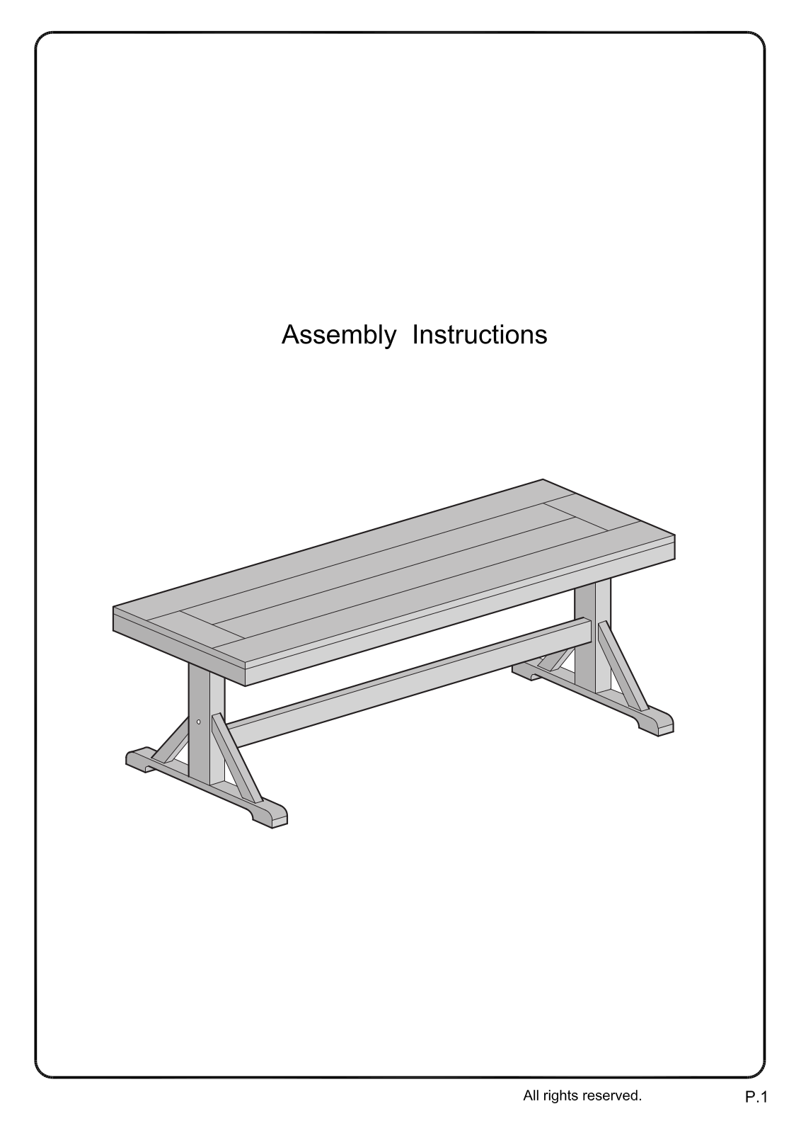 Union Rustic W000087585 Assembly Instructions - ManualMachine.com