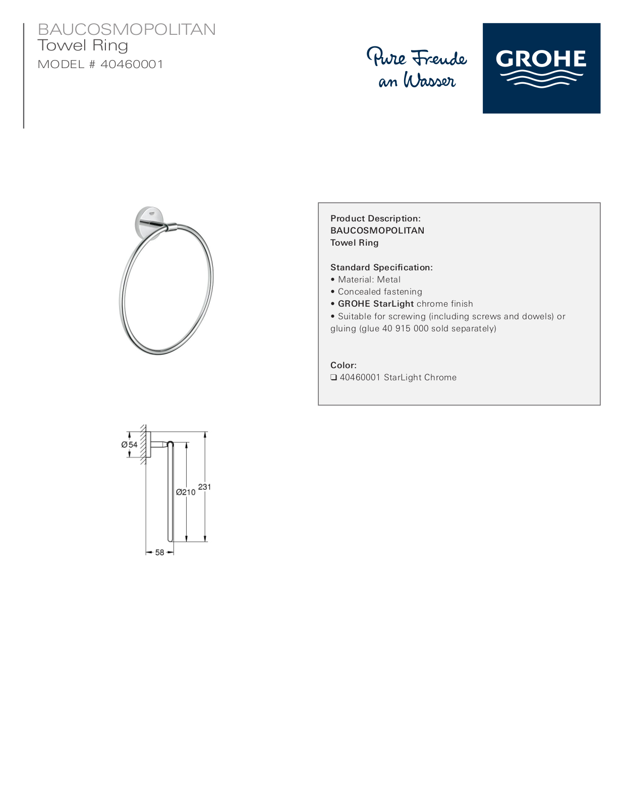 GROHE GRH5538 Specifications - ManualMachine.com