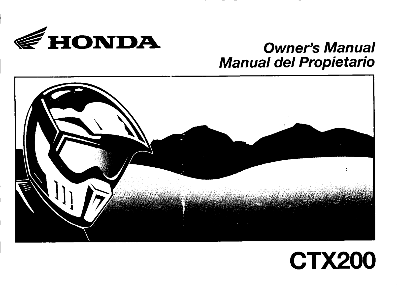 Honda CTX200 Owner's Manual