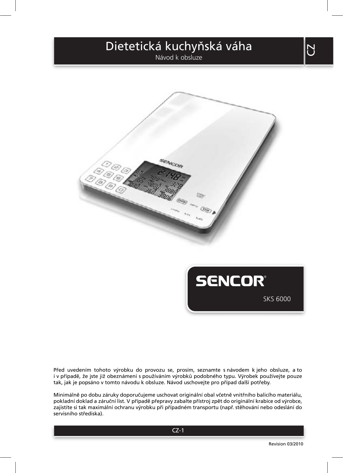 Sencor SKS 6000 User Manual