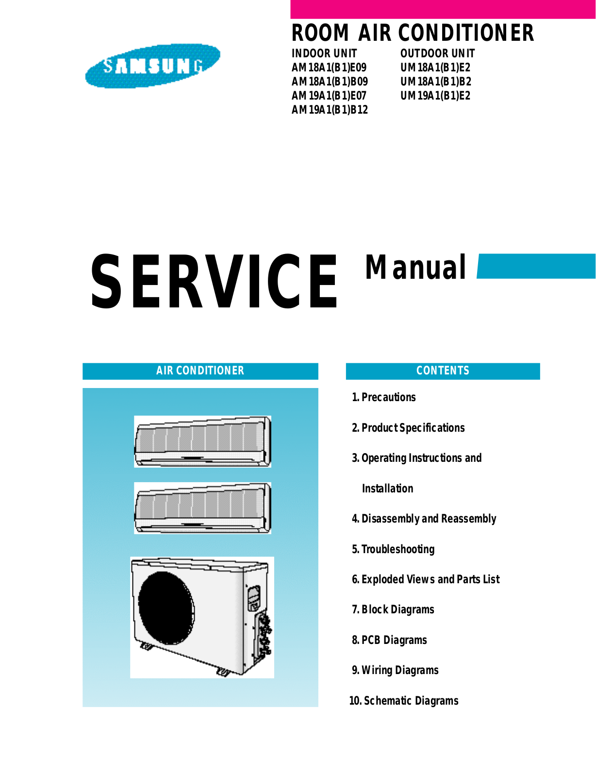 Samsung AM18, AM18A1E2-XSS Service Manual