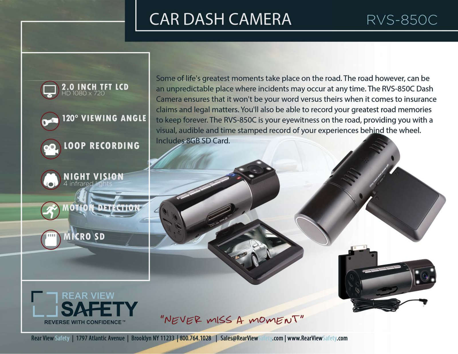 RVS Systems RVS-850C Specsheet