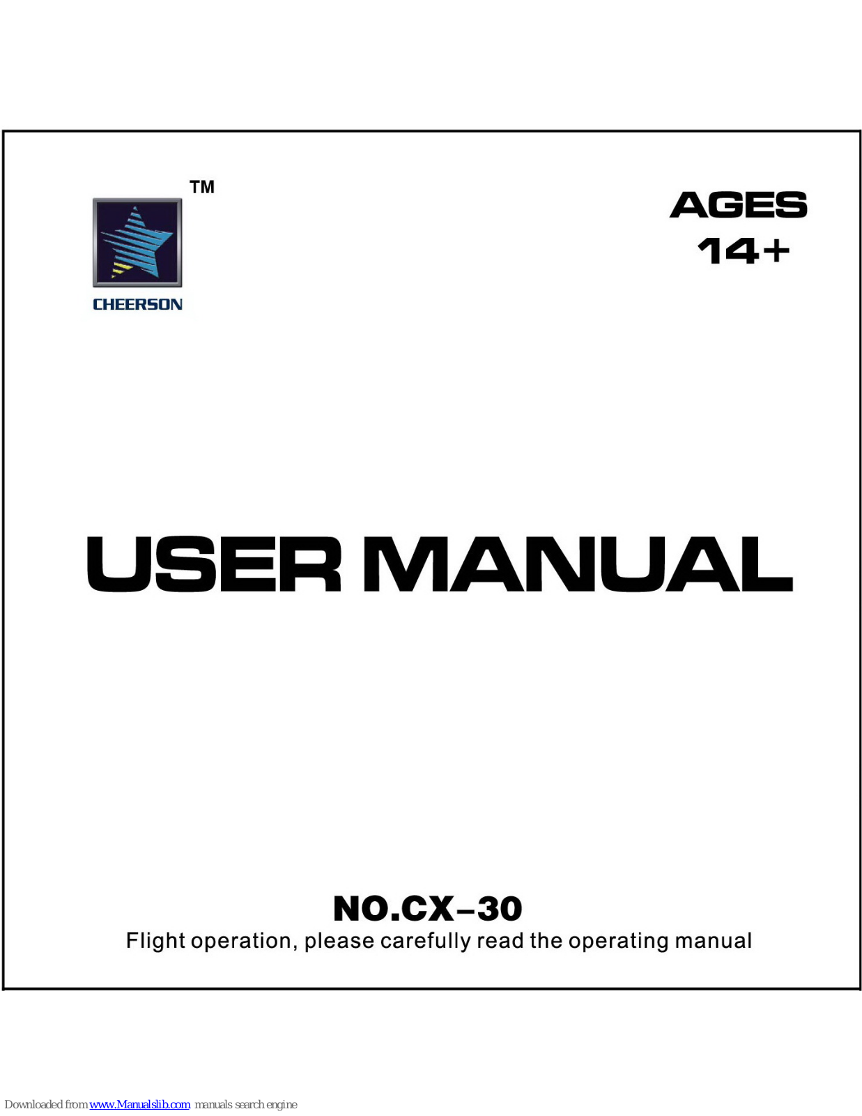 Cheerson CX-30 User Manual