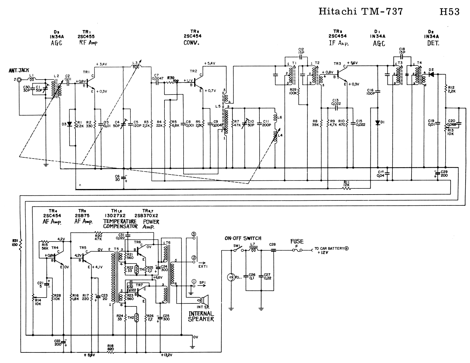 Hitachi TM-737 Service Manual