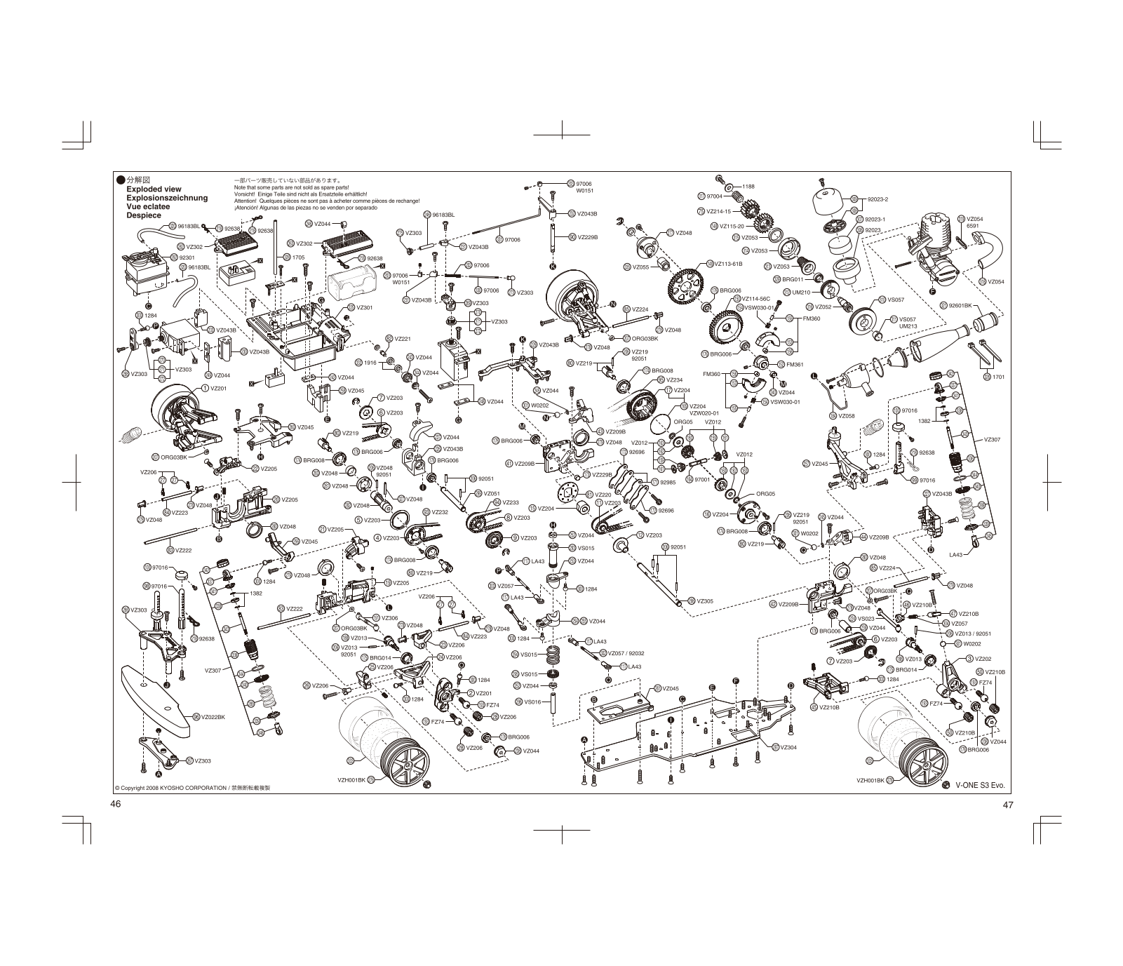 KYOSHO V-ONE S3 EVO User Manual