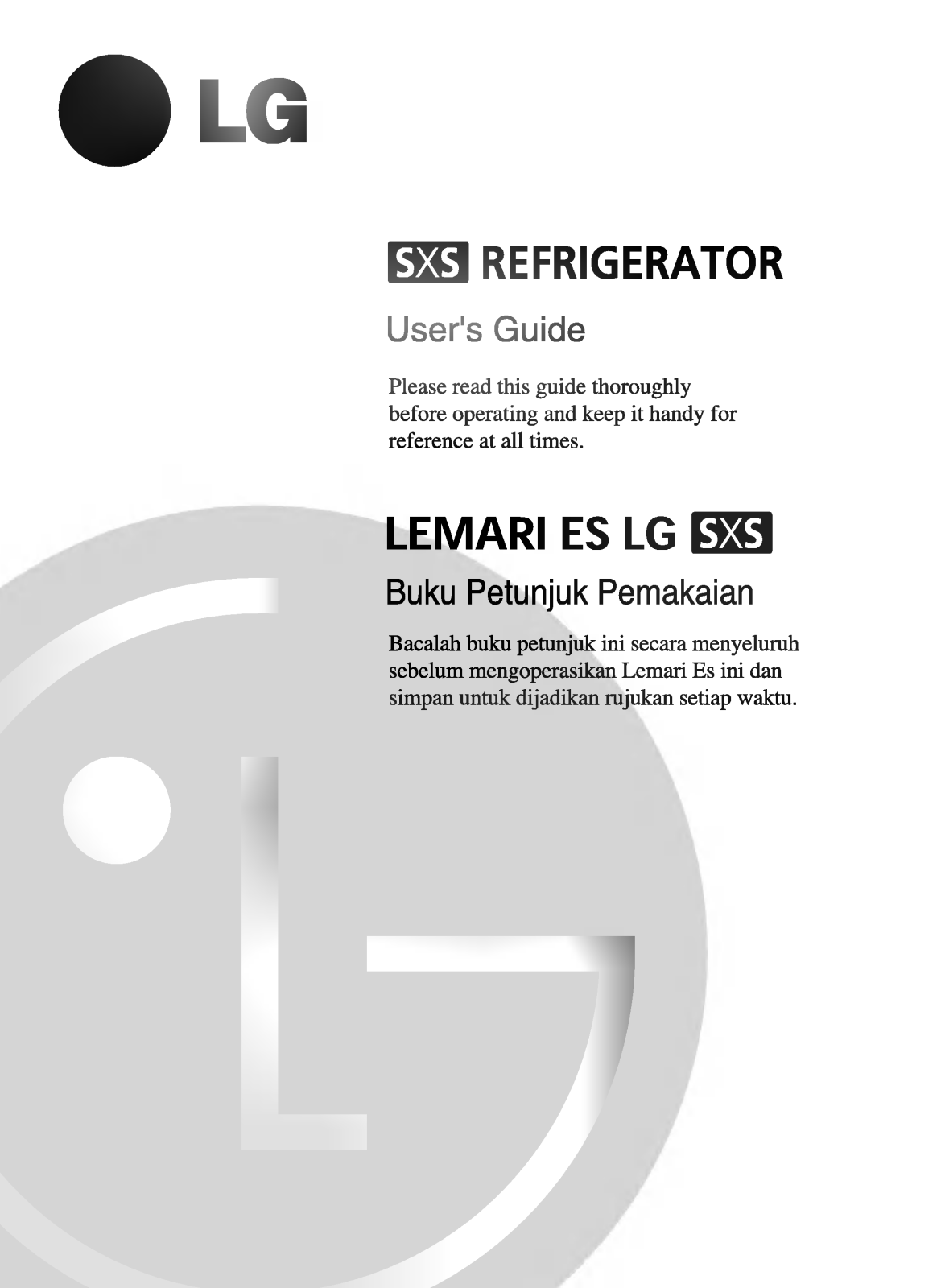 LG GR-B197GBC Manual book