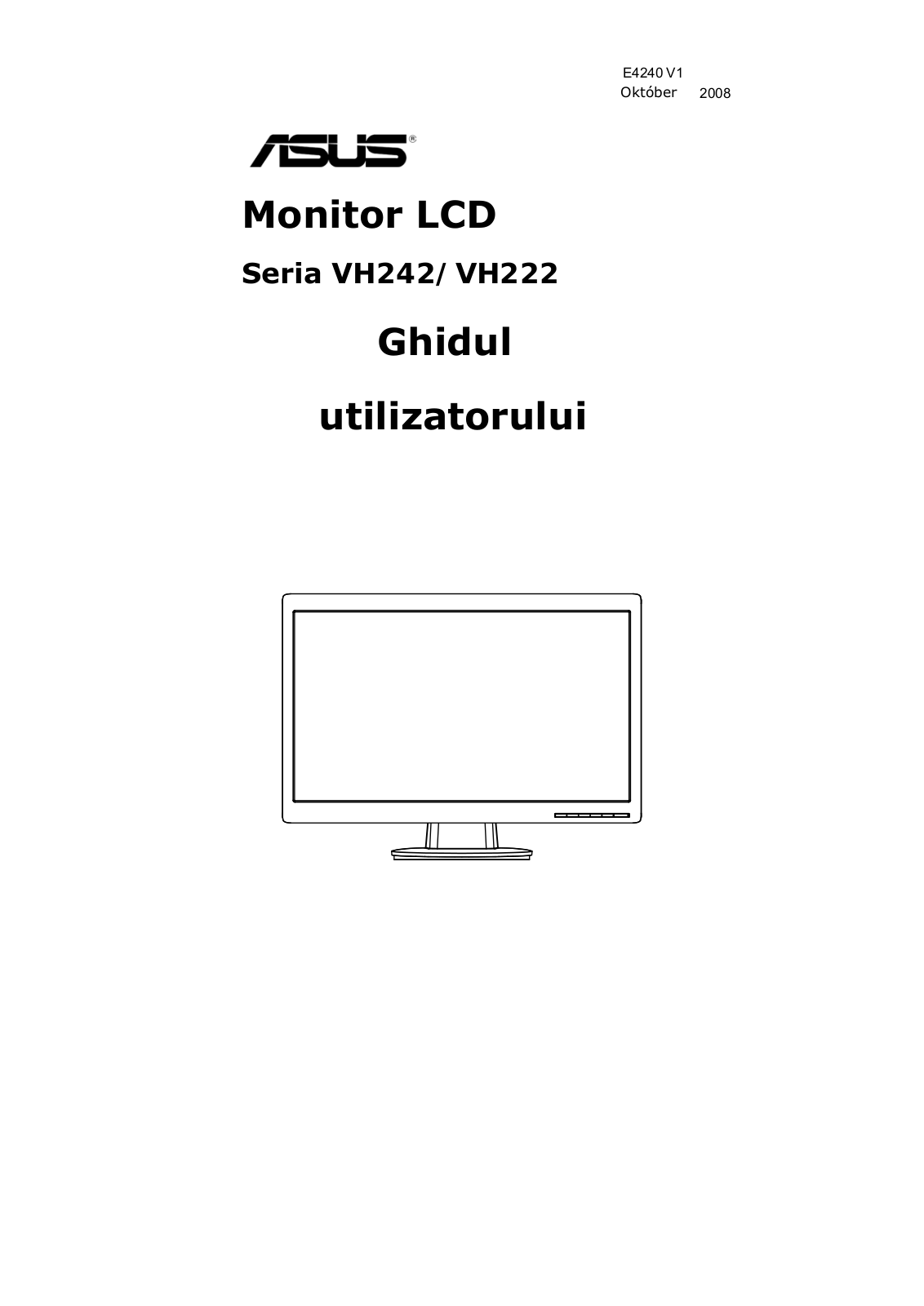 Asus VH242D, VH222DE, VH222D, VH222T User Manual