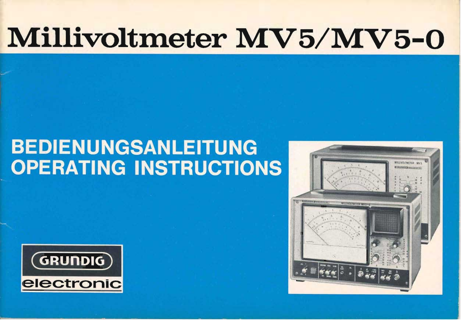 Grundig MV-4-MV-5-0 Owners Manual