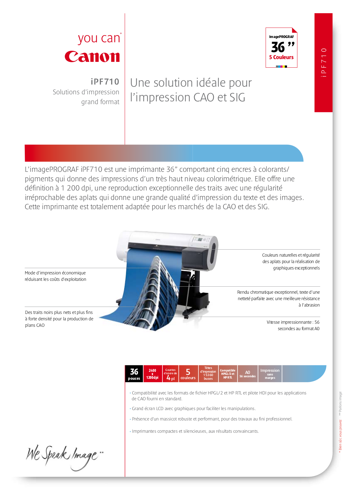 Canon IMAGEPROGRAF 710 BROCHURE