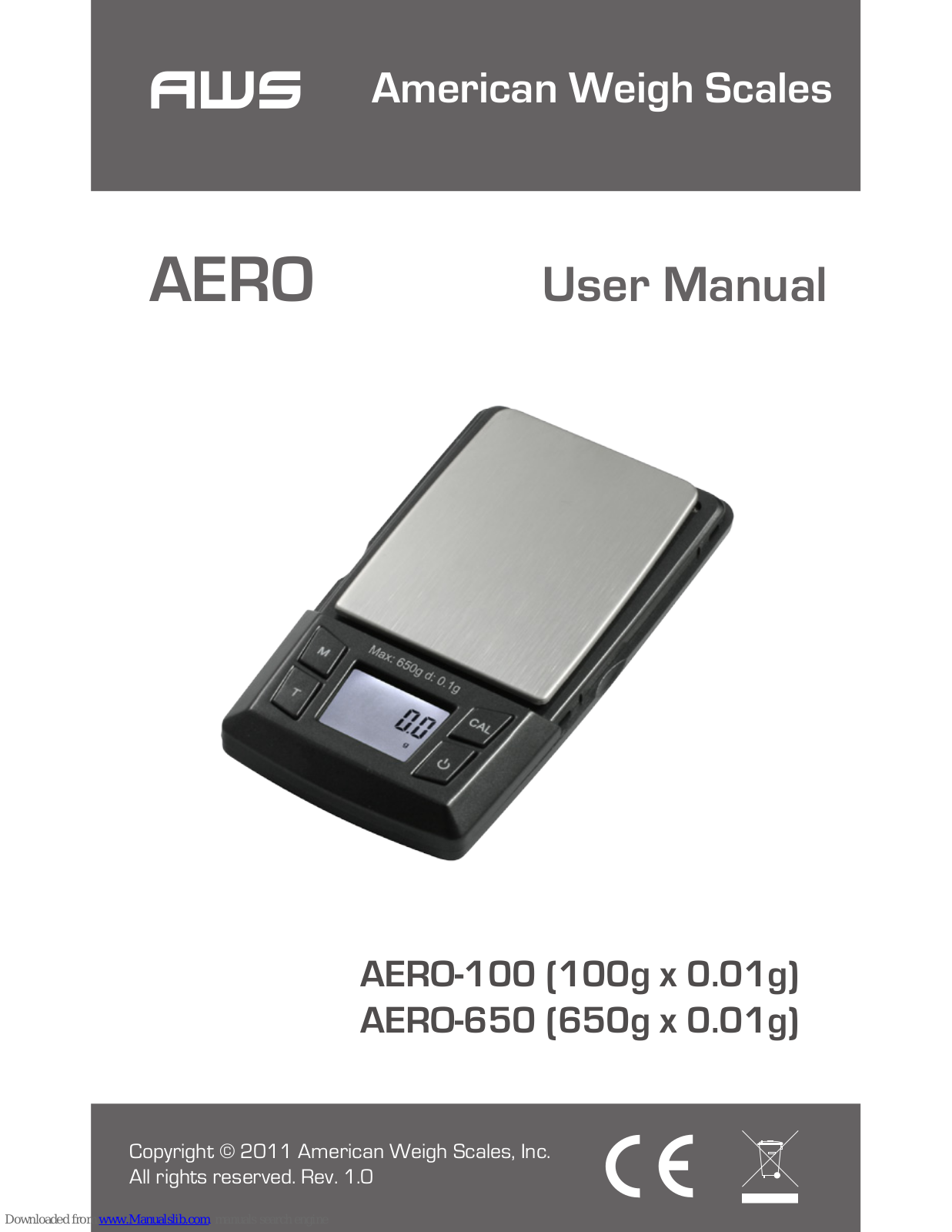AWS AERO-100, AERO-650 User Manual - ManualMachine.com
