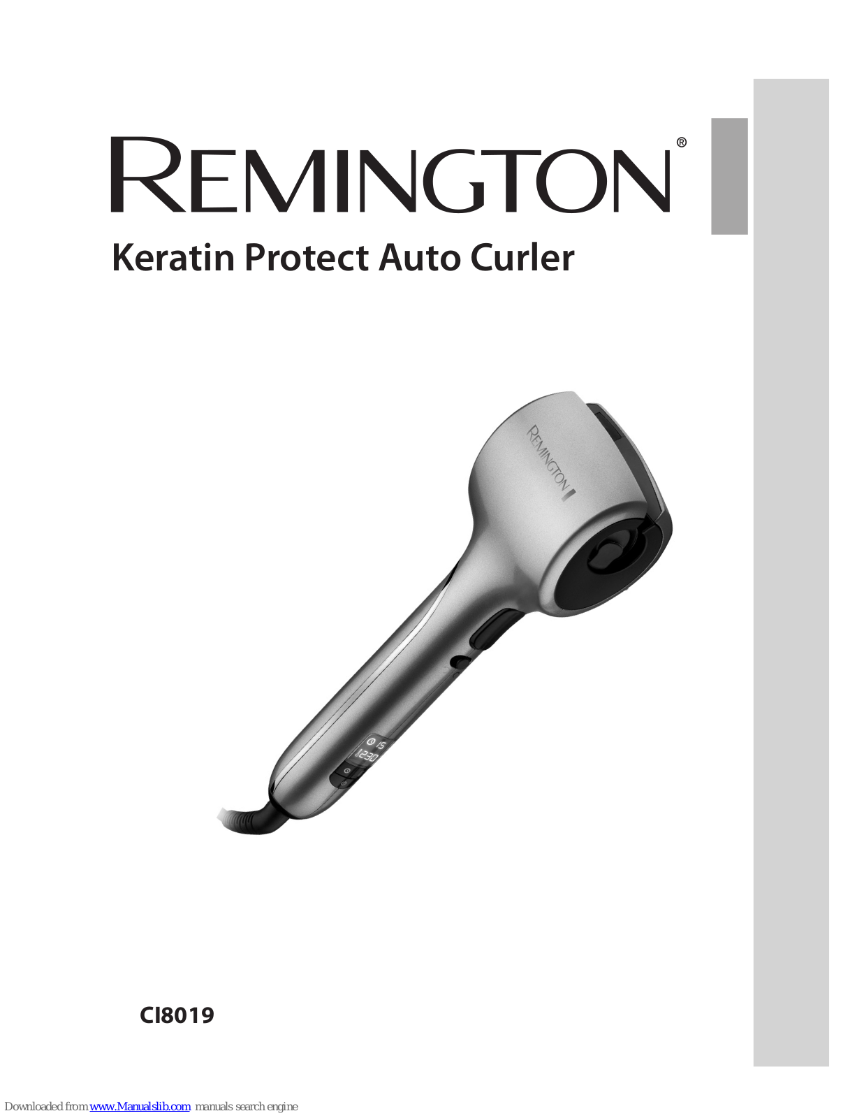 Remington Keratin Protect Auto Curler CI8019 User Manual